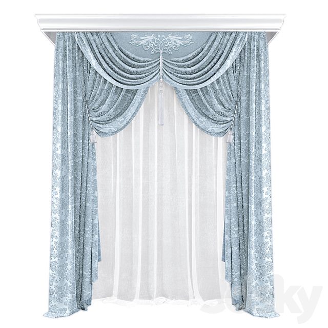 Alice bath + shower curtain + oval rail N2