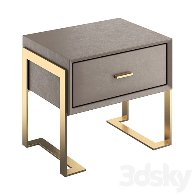 Light luxury bedside table