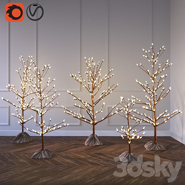 Decorative Christmas trees