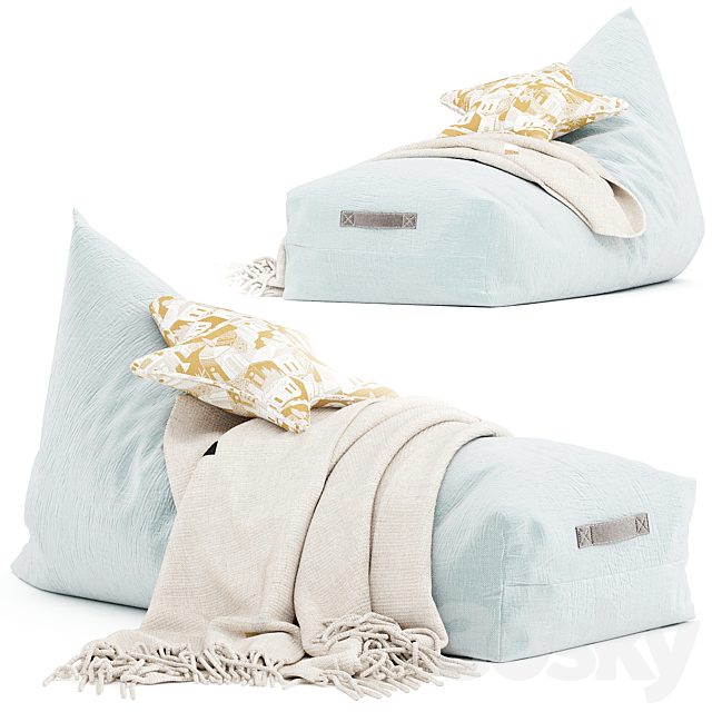 Riviera Blue Oasis Bean Bag