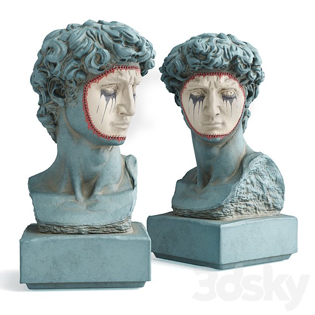 David Michelangelo masked bust