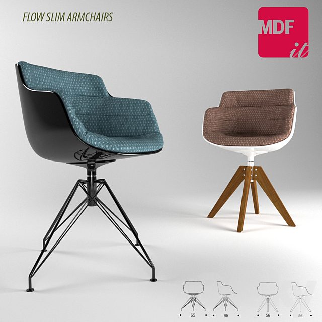 FLOW SLIM ARMCHAIRS