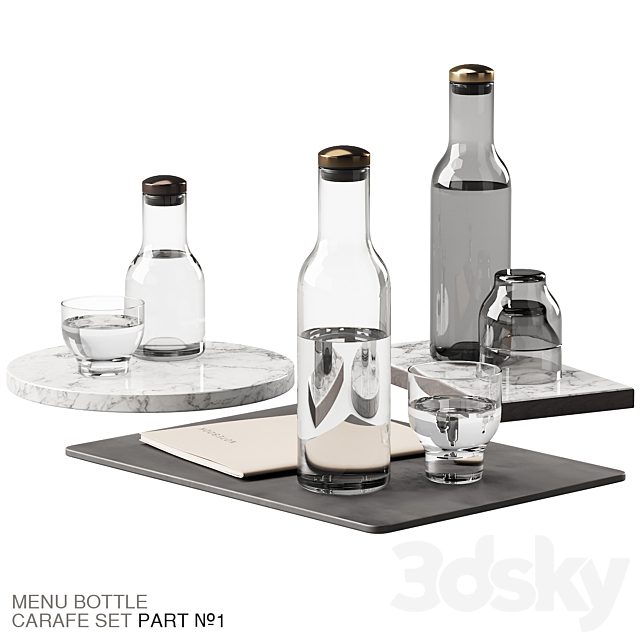 136 dishes decor set 09 MENU Bottle Carafe by Norm P01