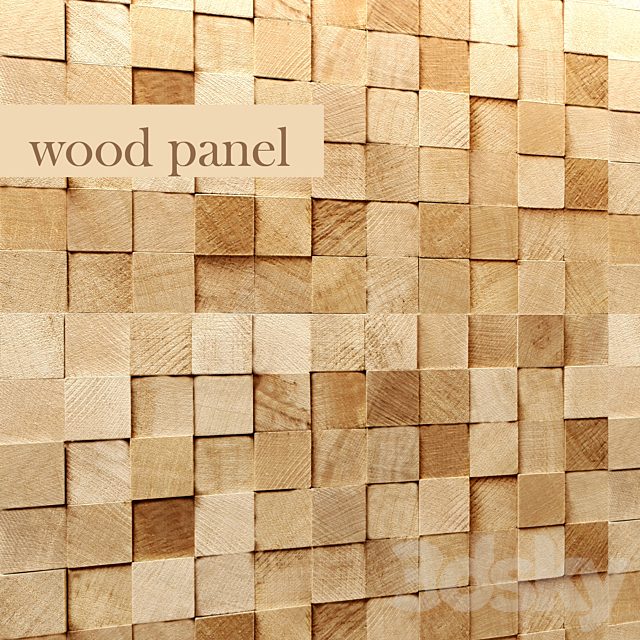 Panel of wood