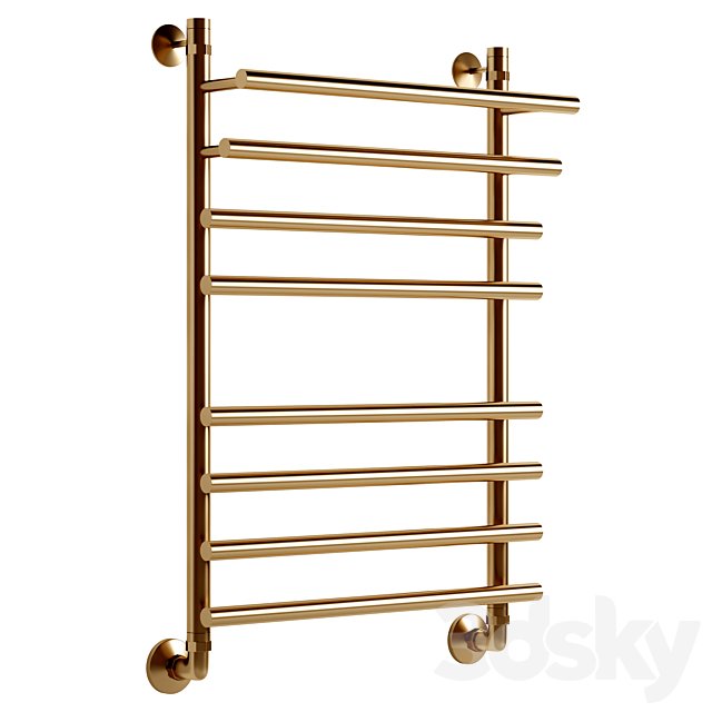 Water heated towel rail EWRIKA Medea Pr 80x50, gold
