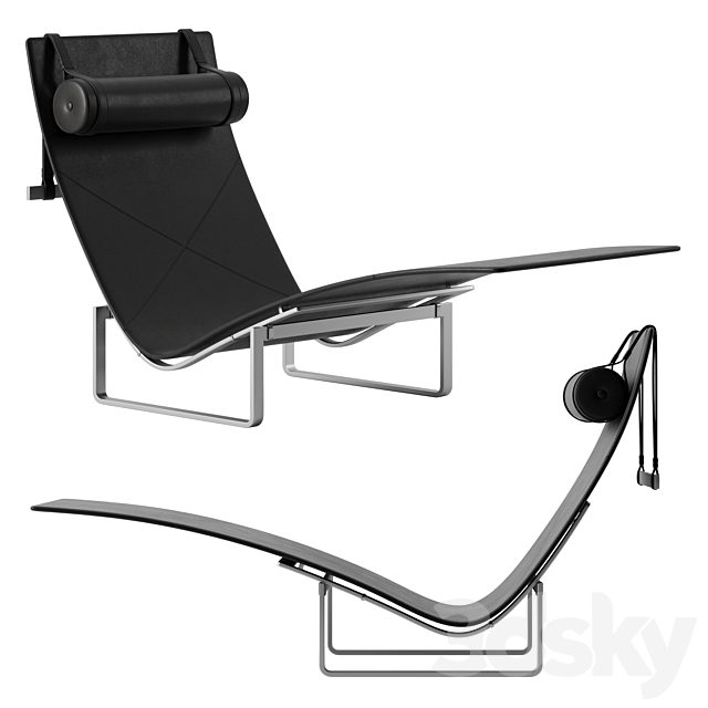 PK24 chaise longue by Fritz Hansen