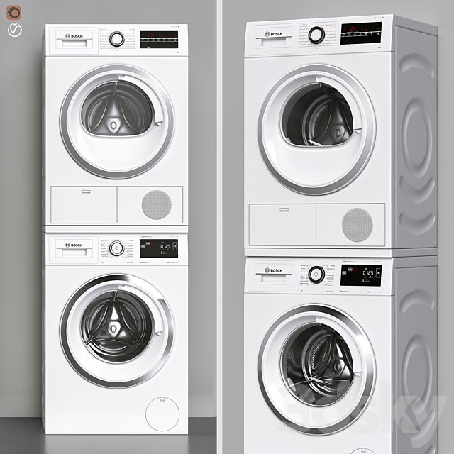 BOSCH washing machine and dryer