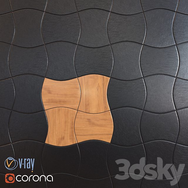 3D panel Wave