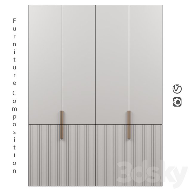 Furniture composition | 201 | Cupboard
