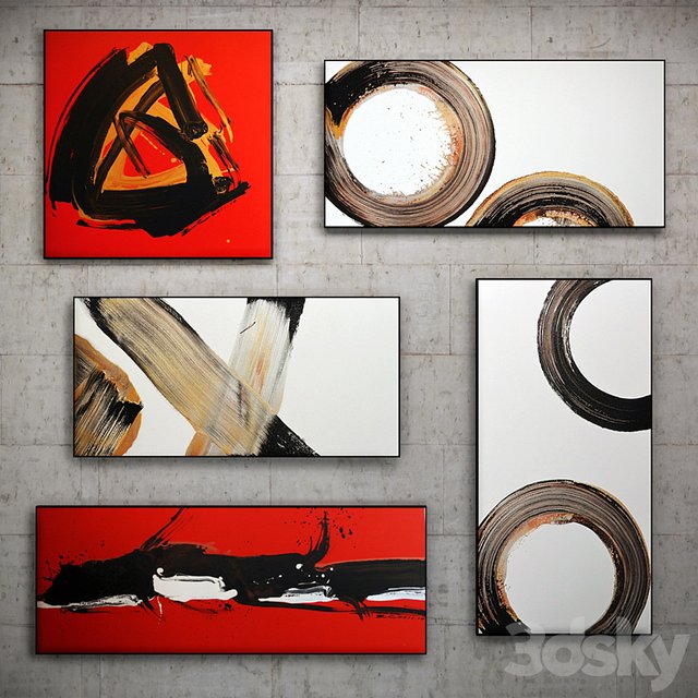 The picture in the frame: 10 piece (Collection 40) Abstract