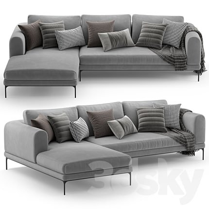 Corner sofa DE.CI FL.OW