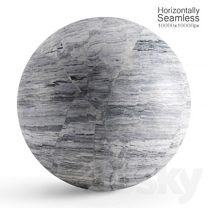 Seamless horizontal gray marble material