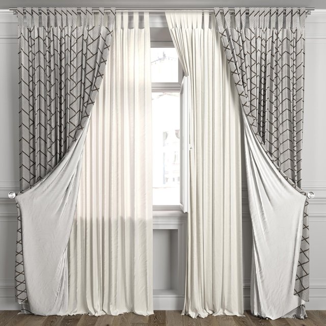 Curtains with window 484C