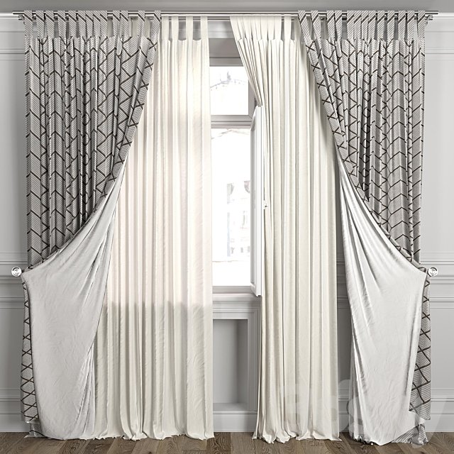 Curtains with window 484C