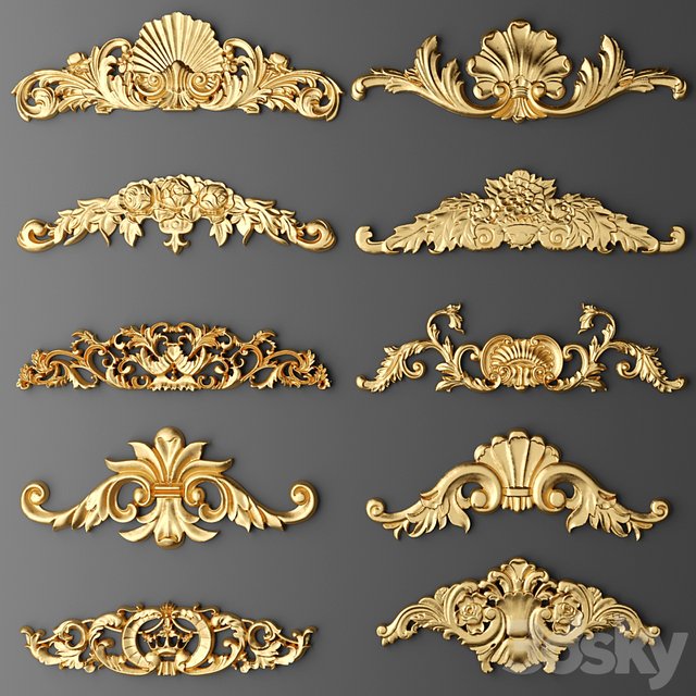 Set stucco decoration.
