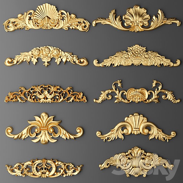 Set stucco decoration.