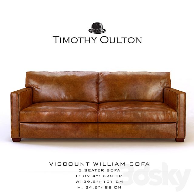 Viscount William Sofa, Sofa 3-seater