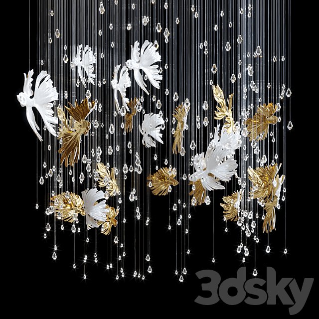 Light composition — fish, fin, Vargov®Design - LC0219