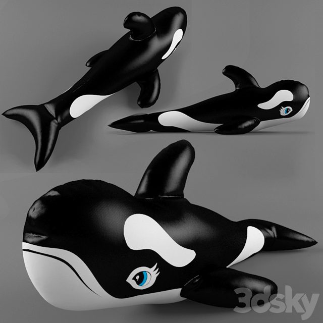 Inflatable killer whale