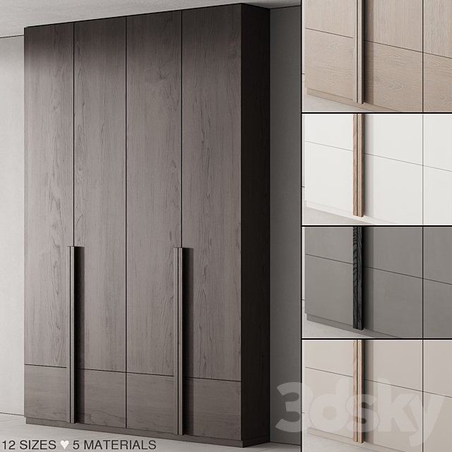 170 cabinet furniture 02 minimal wardrobe cupboard 01