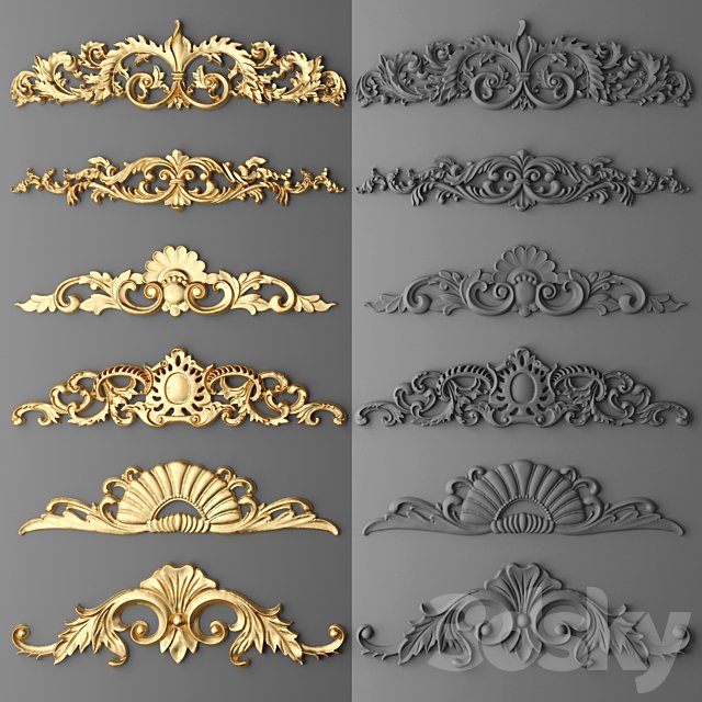 Stucco. Set.
