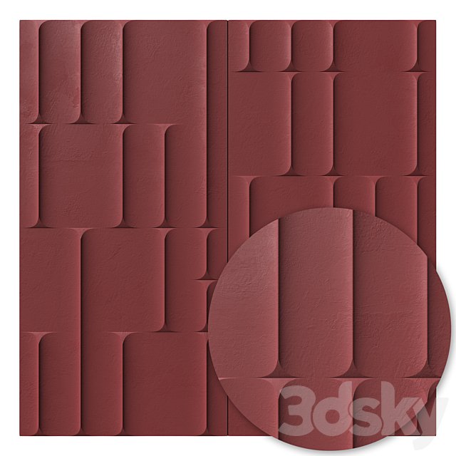 Decorative panel Inkiostro Bianco MOTIVO