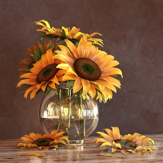 Sunflowers in a Vase