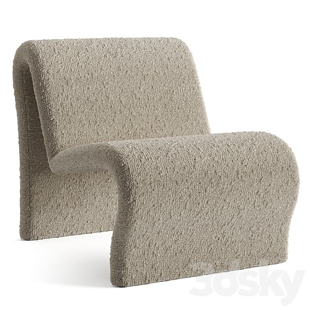 Curvy Sculptural Lounge Chair