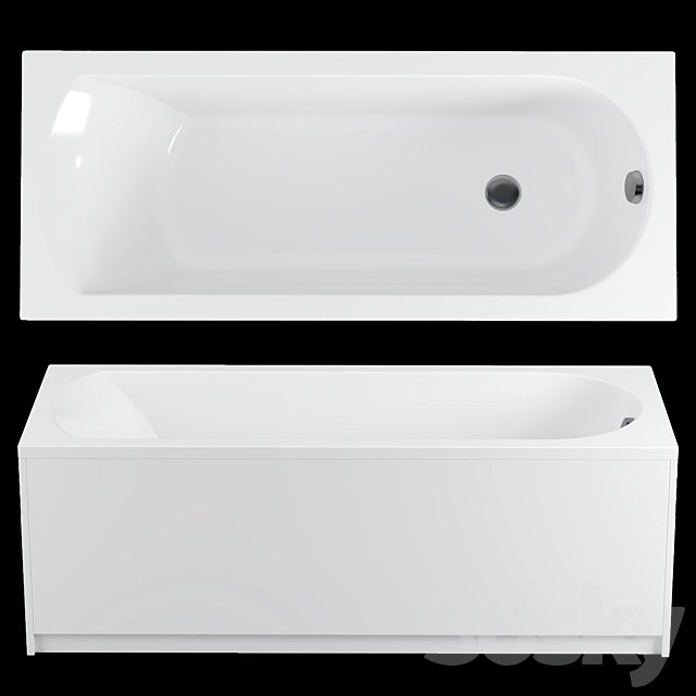 Acrylic bathtub Riho Miami 170x70