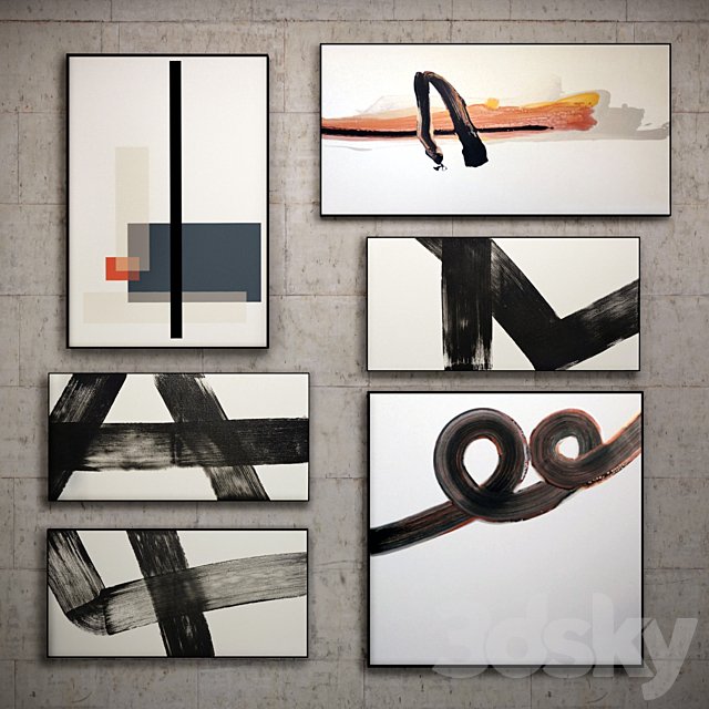 The picture in the frame: 11 Pieces (Collection 42) Abstract