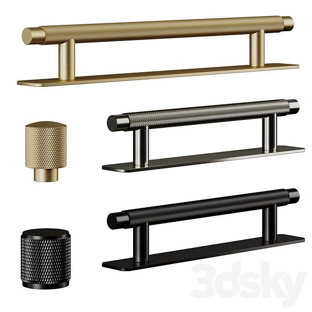 Plankhardware KEPLER Knurled T-Bar and BROOKS and FRANKLIN Knob