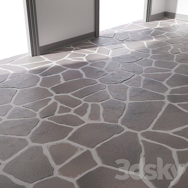 02 Slate Floor Stone | PBR | 4K | PNG | Seamless