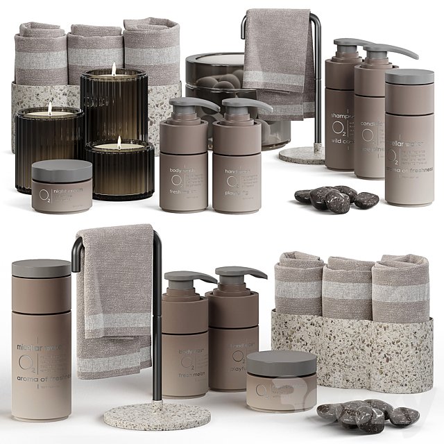 Bathroom accessories set