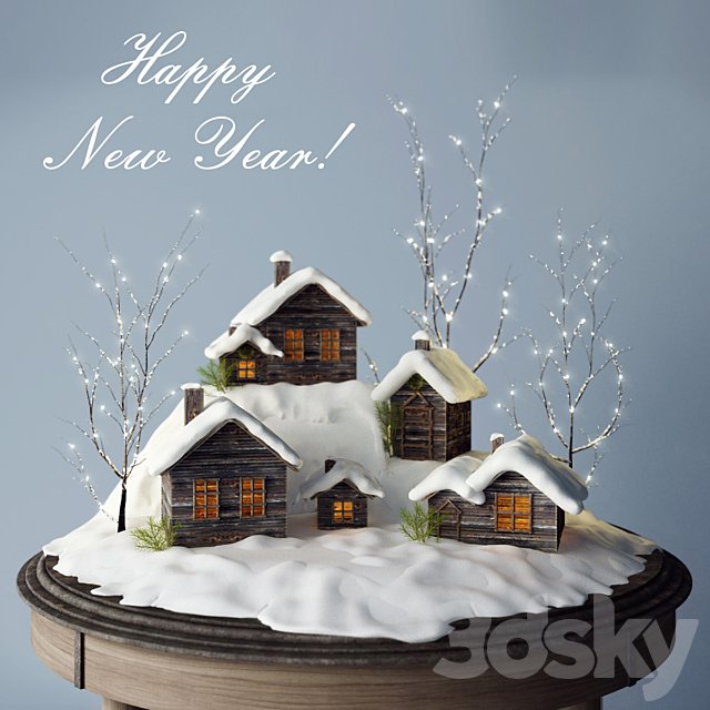 New Year composition