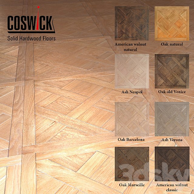 Modular flooring Coswick Versailles (8 colors)