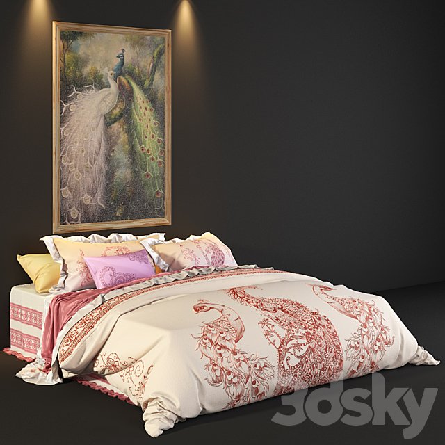 peacock bed