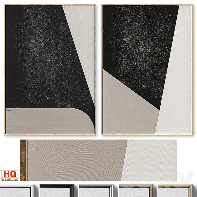Minimalist Textural Abstract Wall Art C-574
