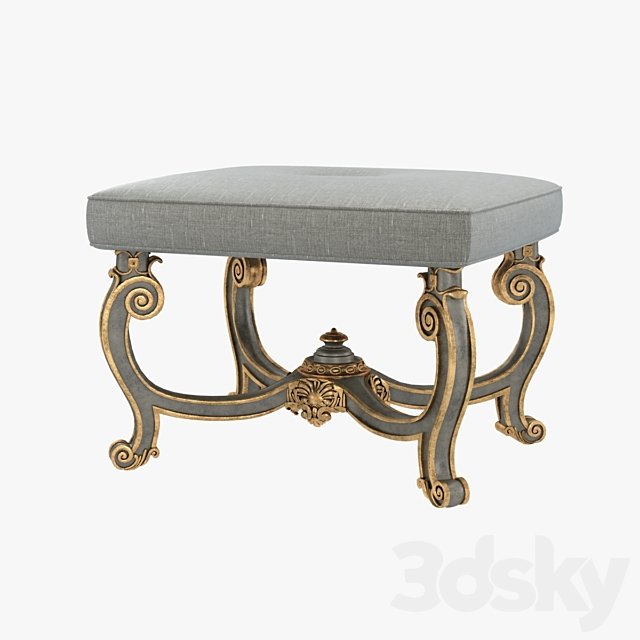 Baroque Style Carved Bench