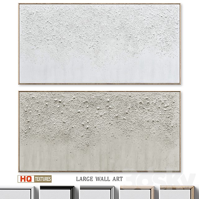 Panoramic Textured Plaster Wall Art C-577