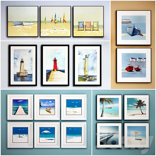 The picture in the frame: 20 piece (Collection 49) Sea theme