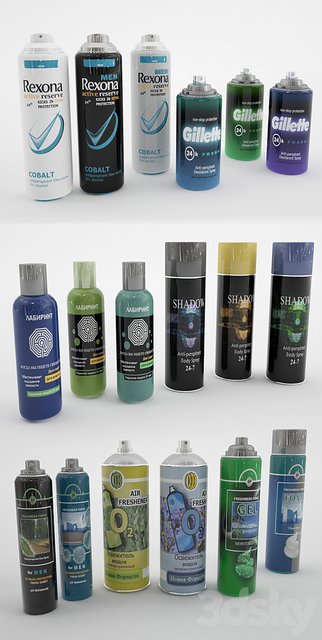Sprays, creams, foams, air fresheners