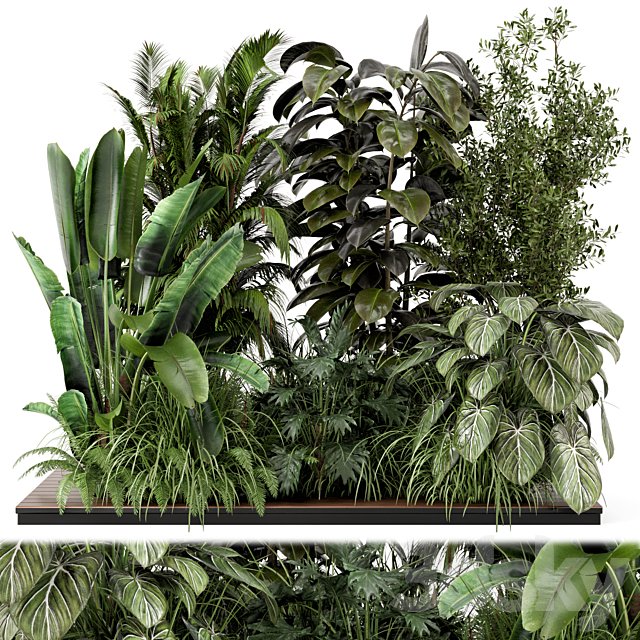 Outdoor Garden Set Bush and Tree - Garden Set 999