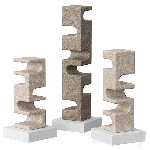 Abstract stone sculpture by Cesare Arduini