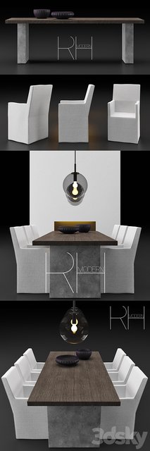 RH DINING TABLE