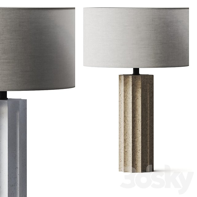 CB2 Scallop Table Lamps