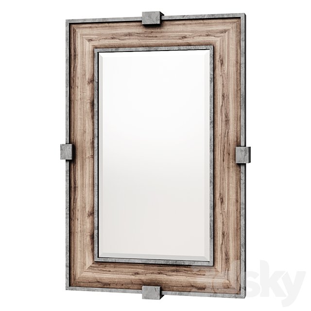 Siringo Weathered Wood Mirror