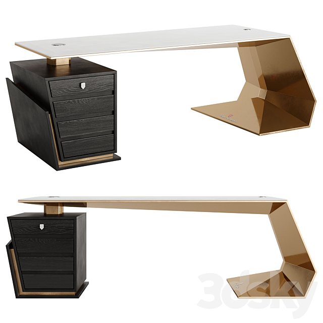 GT-GOLD Executive Desk by Tonino Lamborghini