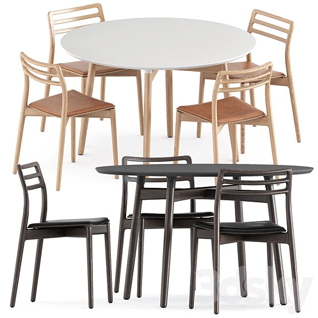 Cabin chair by Vipp and BA103 round table by Carl Hansen and Son
