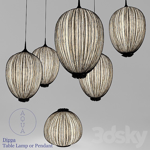 Aqua Creations Dippa Table Lamp or Pendant
