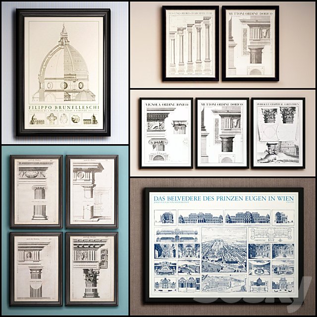 The picture in the frame: 21 Pieces (Collection 51) Architecture